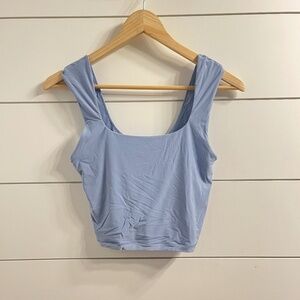 Aerie Smoothez Cami Blue Super Soft Shapewear Lightweight Cropped Top  Size: L/G